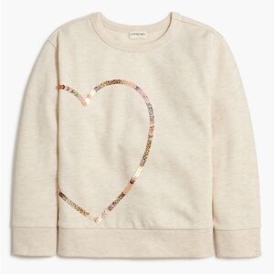 Crewcuts Girls' heart graphic sweatshirt